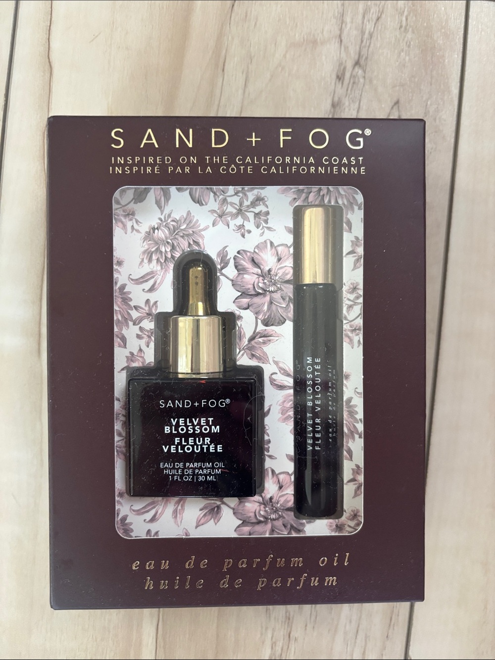 Sand + Fog Velvet Blossom Eau de Parfum Oil Set - Plum